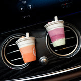 2Pcs Bubble Milk Tea Car Vent Clips