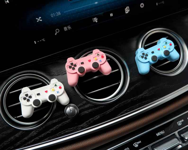 Game controller car vent clip air freshener for gamer car decor