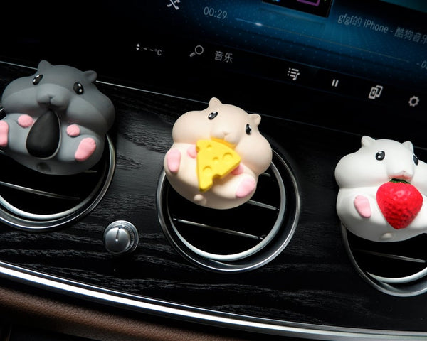 Cute Hamster Car Vent Clips Air Freshener