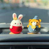 Crochet Car Dashboard Decor- Mr. Bear & Ms. Bunny