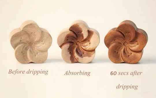 Floral wooden car vent clips for essential oil air freshener use