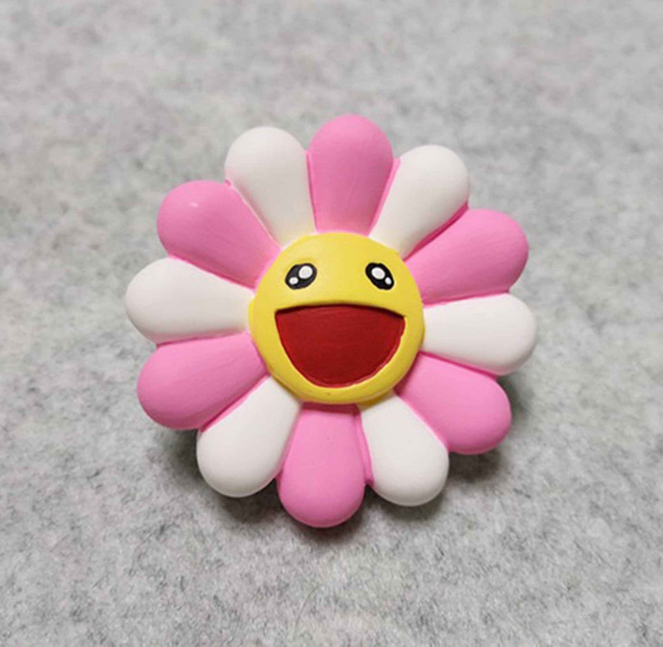 Smiley sunflower diffuser clips for women drivers and teens