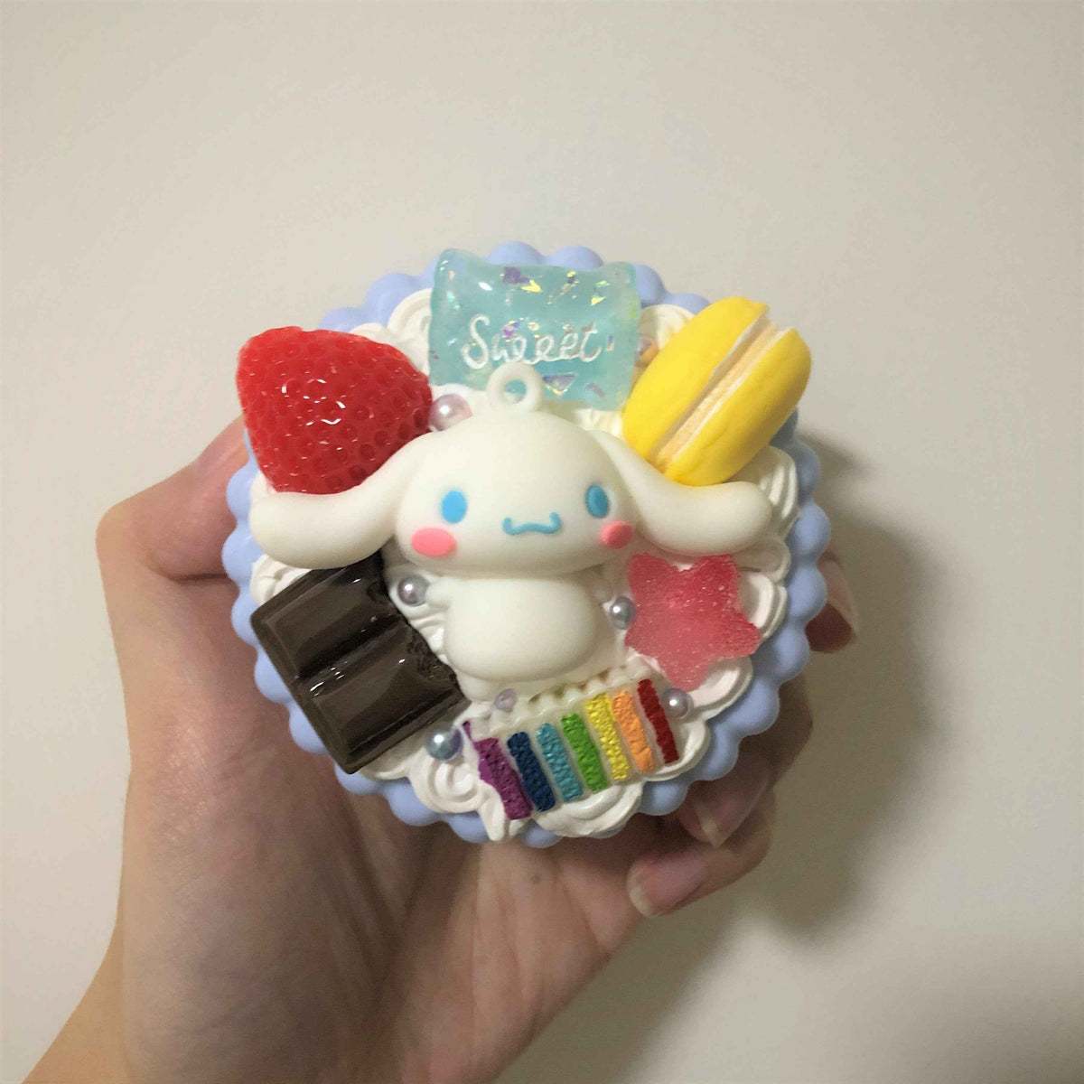 Blue decoden contact lens case gift for cute accessory lovers