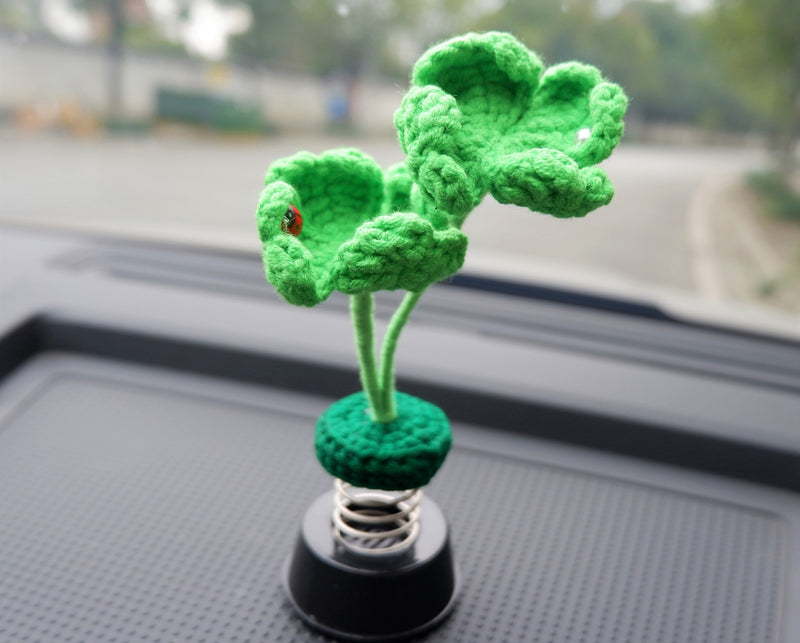 Crochet Car Dashboard Accessories- Daisy & Clover