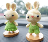 Crochet Car Dashboard Decor- Bunny Dolls