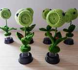 Crochet Car Dashboard Decor- Pea Shooter