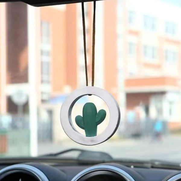 Car Air Freshener Mirror Hanging- Cactus