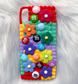 Rainbow Flowers Decoden Phone Case- Full Whip