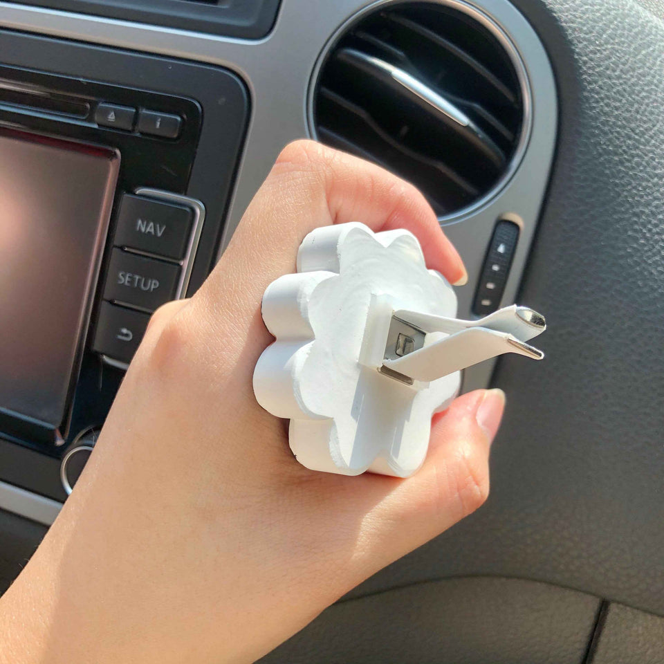 Fun smiley car air freshener clip for women and teen drivers