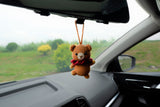 Crochet Car Mirror Hanging Accessory- Bear