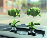 Crochet Car Dashboard Decor- Pea Shooter