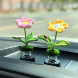 Crochet Car Dashboard Accessories- Little Flowers