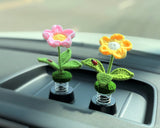 Crochet Car Dashboard Accessories- Little Flowers