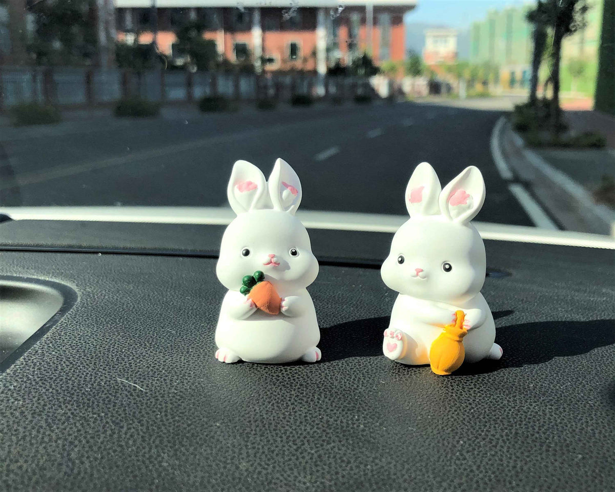 Car Dashboard Decor- Bunny Set