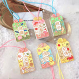 Car Mirror Hanging Accessories, Japanese Amulet Omamori Car Air Freshener Hanging Charm, Good Luck Car Accessories for Health, Wealth, Safe