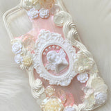 Custom Decoden Phone Case, Vintage Angel iPhone Case,  Baroque Aesthetic 3D Phone Case, Phone Case for iPhone X/11/XR/12, OnePlus, Galaxy