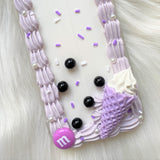 Decoden Phone Case, Bubble Tea/Ice Cream Theme 3D Phone Case, Full Whip Custom Phone Case for iPhone 12/11/XR, OnePlus, Samsung