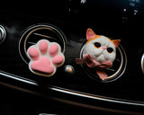 2Pcs Car Vent Clips Air Freshener, Garfield and Cat Paw Car Accessories for Women, Kawaii Car Interior Decor, Cute Car Mask Hanger