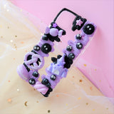 Custom Decoden Phone Case, Soot Sprites 3D Phone Case, Anime Phone Case, Full Whip Cream Phone Case for iPhone 12/11/XR, OnePlus, Samsung