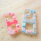 Cute Decoden Phone Case, Pastel Barbie iPhone Case,  Kawaii 3D Phone Case, Sweets Phone Case for iPhone X/11/XR/12 Pro, OnePlus, Galaxy