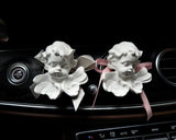 Car Vent Clip Air Freshener, Sleeping Angel Car Vent Clips, Vintage Car Accessories, Plaster Car Air Freshener, Car Decoration Interior