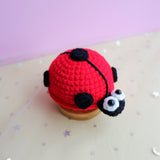 Kawaii Car Dashboard Decor, Crochet Red Ladybug Car Accessory, Cute Car Interior Decor, Boho Car Accessories for Teens/Women