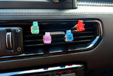 9Pcs Car Vent Clips, Kawaii Gummy Bear Car Decor, Cute Car Accessories for Women, Handmade Resin Multicolored Bear Magnets for Car, Fridge