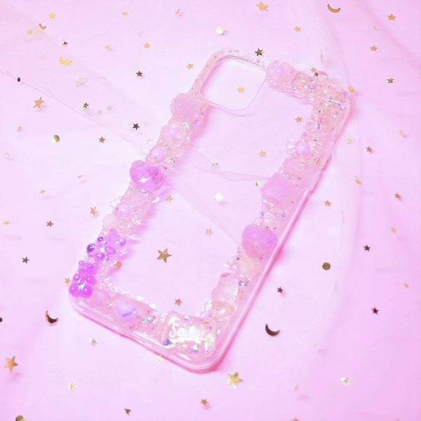 Custom Decoden Phone Case, Gummy Bear/Sweets/Jelly Phone Case, Crystal Cream iPhone Case, Phone Case for iPhone 11/12/13, OnePlus, Galaxy