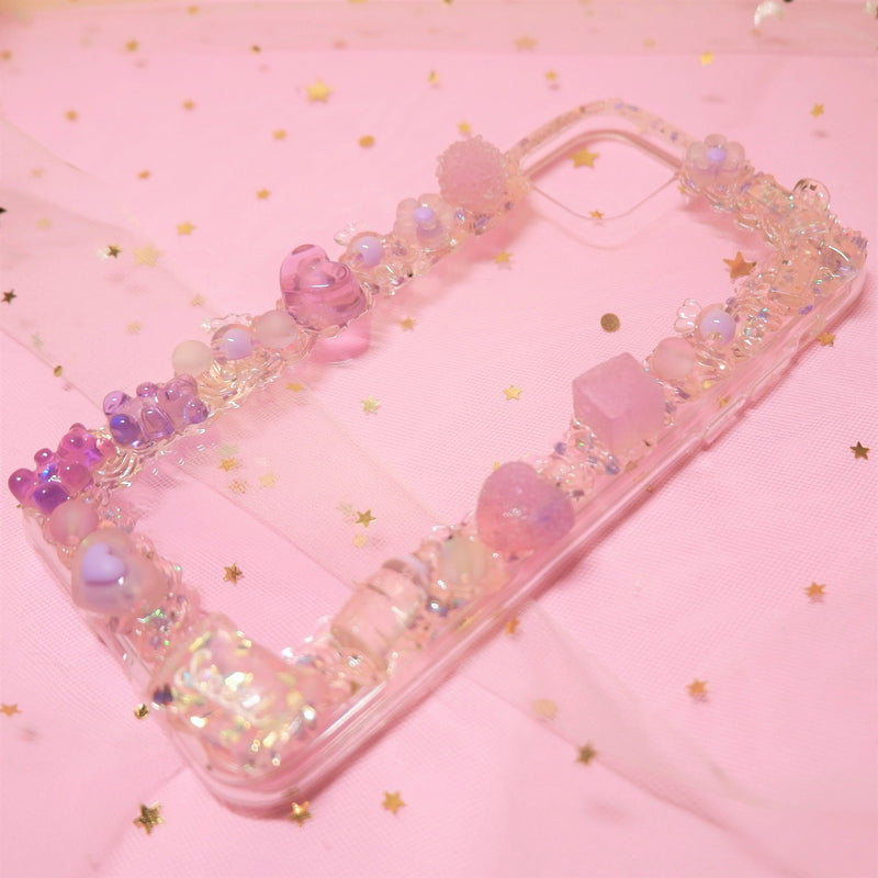 Custom Decoden Phone Case, Gummy Bear/Sweets/Jelly Phone Case, Crystal Cream iPhone Case, Phone Case for iPhone 11/12/13, OnePlus, Galaxy