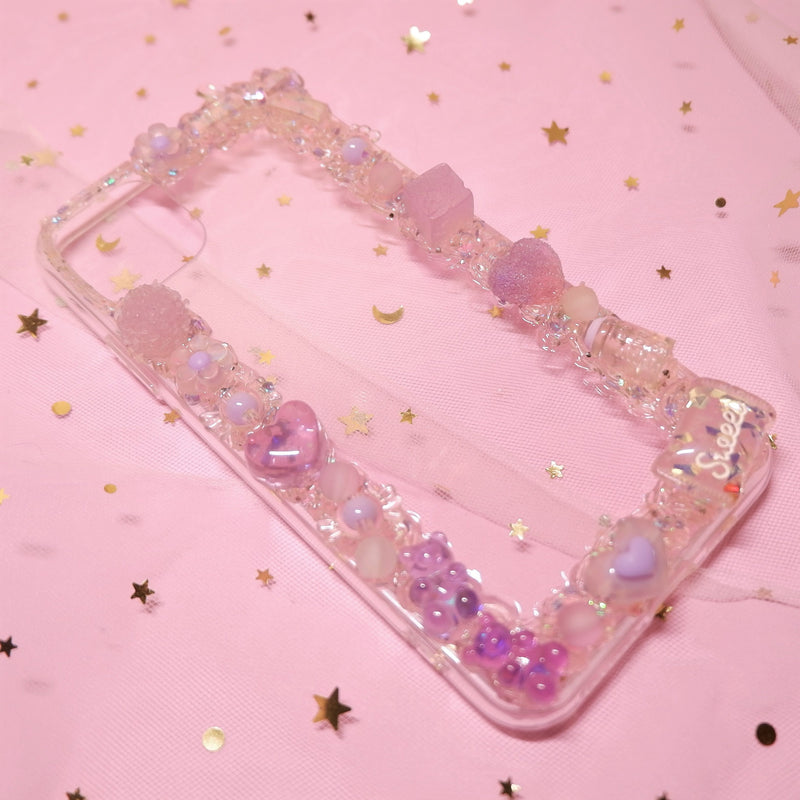 Custom Decoden Phone Case, Gummy Bear/Sweets/Jelly Phone Case, Crystal Cream iPhone Case, Phone Case for iPhone 11/12/13, OnePlus, Galaxy