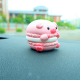 Cute Car Air Freshener, Macaron Piggy Car Dashboard Decor, Kawaii Car Accessories for Women/Teens, Car Interior Decor, Christmas Gift