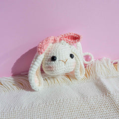 Car Mirror Hanging Accessory- Crochet Lop Eared Bunny