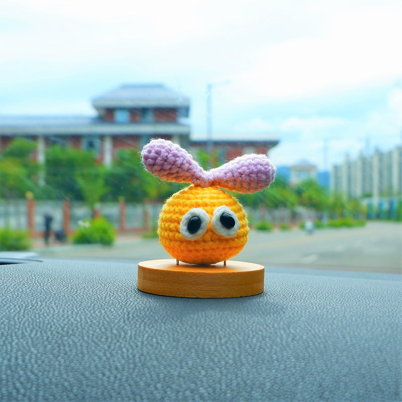 Crochet Sprout Doll Car Accessories, Cute Car Dashboard Decor, Kawaii Car Accessories for Women, Anime Car Interior Decor, Gift for Her