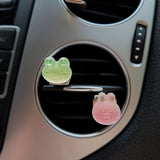 4Pcs Car Vent Clips, Kawaii Gummy Candy Car Air Vent Clip, Rainbow Frog/Bear/Bunny/Panda Magnets, Cute Animal Car Interior Accessory