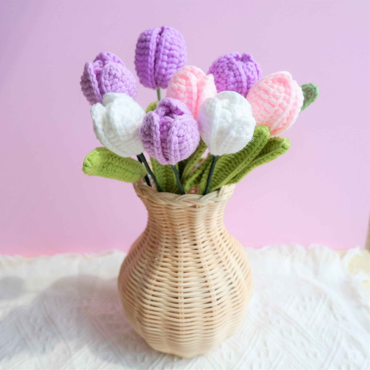 Colorful tulip flower bouquet for birthdays anniversaries and keepsakes