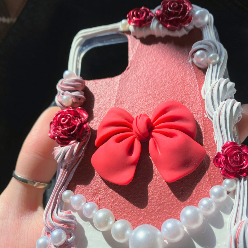 Decoden Phone Case, Vintage Bow-knot iPhone Case, Baroque Aesthetic 3D Phone Case, Phone Case for iPhone 11/12/13 Pro Max, OnePlus, Galaxy