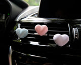 3Pcs/6Pcs Car Air Freshener Vent Clip, Pastel Hearts Car Vent Clips, Cute Interior Car Accessories for Women, Kawaii Car Decor, Gift for Her