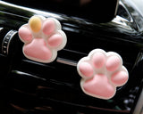 2Pcs/4Pcs Car Vent Clips Air Freshener, Cute Cat Paw Car Accessory for Women/Teen, Kawaii Car Interior Decor, Car Mask Hanger, Gift for Her